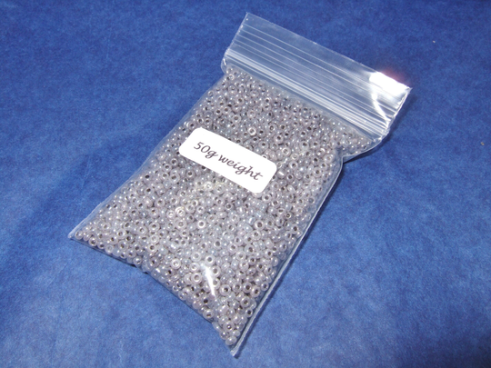 50G 2mm Seed Beads Glossy Grey - Beautiful Glass Perfect For Beading, Crafts & Jewellery Making