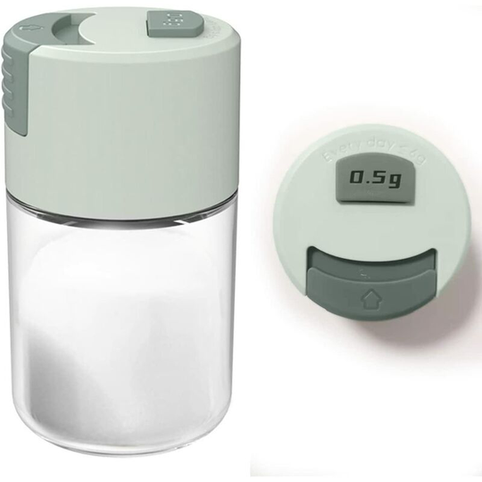 Ilovemilan - Measure the salt and pepper blender, accurately ration, 1/8 teaspoon (0.5g) each time, quantitative spice dispenser, airtight