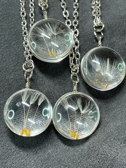 Lucky Wish Dandelion Seed Necklace