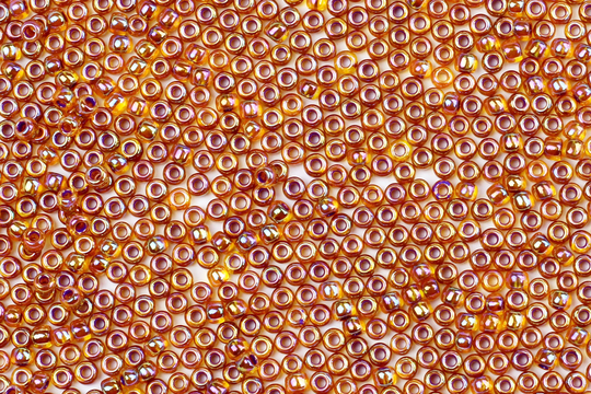 Size 11/0 Transparent Dark Yellow Seed Beads, Orange 10G Beads For Jewellery Making, Embroidery, Bead Weaving