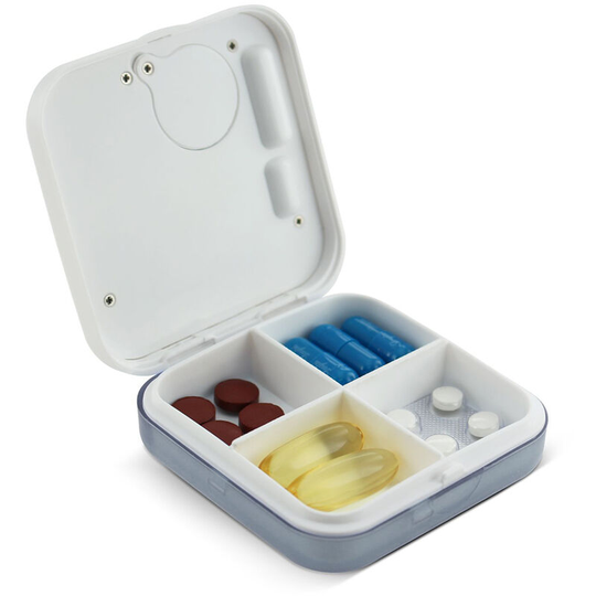 Superseller - Dust-proof Separated Pill Organizer Pill Box Case Electronic Timer Alarm Clock Reminder Medicine Storage Dispenser