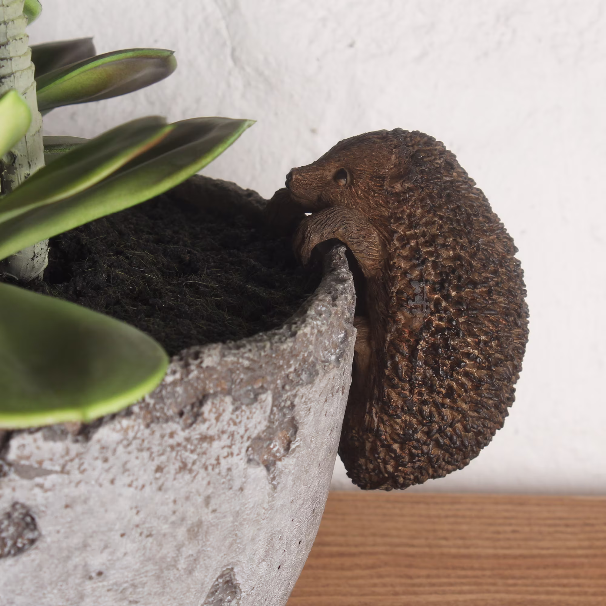 Hedgehog Pot Hanger Home & Garden Planter Ornaments Wild Indoor Outdoor | Birthday Lover Christmas Xmas Gift Stocking