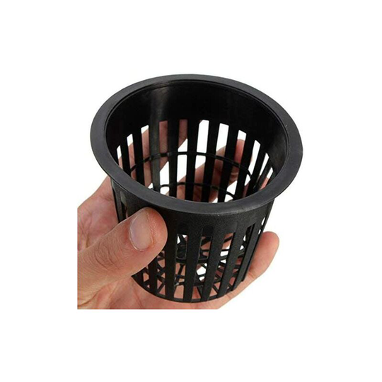 10pcs Black Plastic Hydroponic Planting Mesh Net Pot Baskets Garden Plant Grow Cup