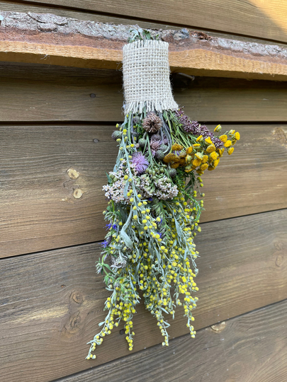 Home Protection Decor From Magic Dried Herbs - Wall Protecting Negative Energies & Attracting Abundance Of Joy Love Success