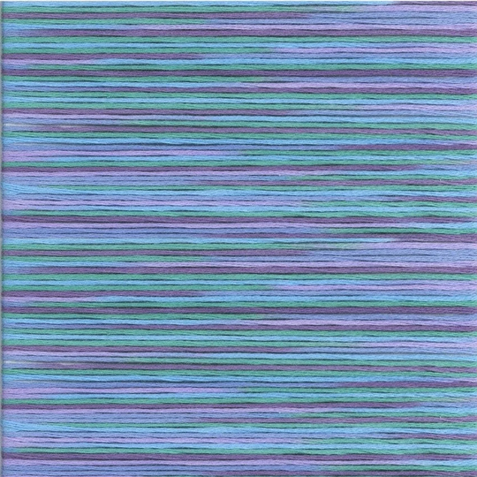 Cosmo Seasons Variegated Purple, Blue, Green #5018 Embroidery Floss 5000 Series