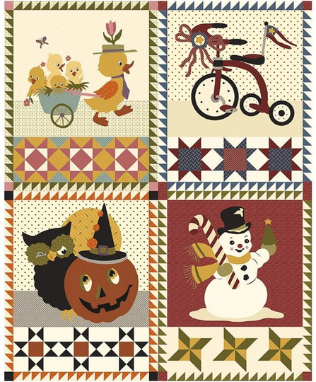 Buttermilk Basics Vintage Season Panel By Stacy West Of Basin Design Co. For Riley Blake Designs