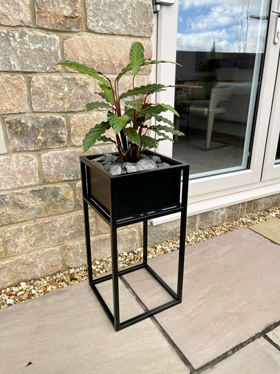 Metal Square Standing Planter