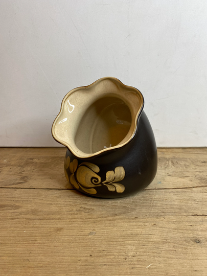 Vintage Denby Bakewell England Stoneware Salt Pig Storage Jar 1980S Great For Any Home Cook/Chef Good Condition