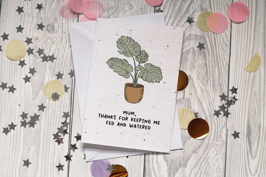 Plantable Mother's Day Card, Seeded Special Mum, Pick Of The Bunch, Floral Card, Wildflower Seeds, Eco Greetings Card