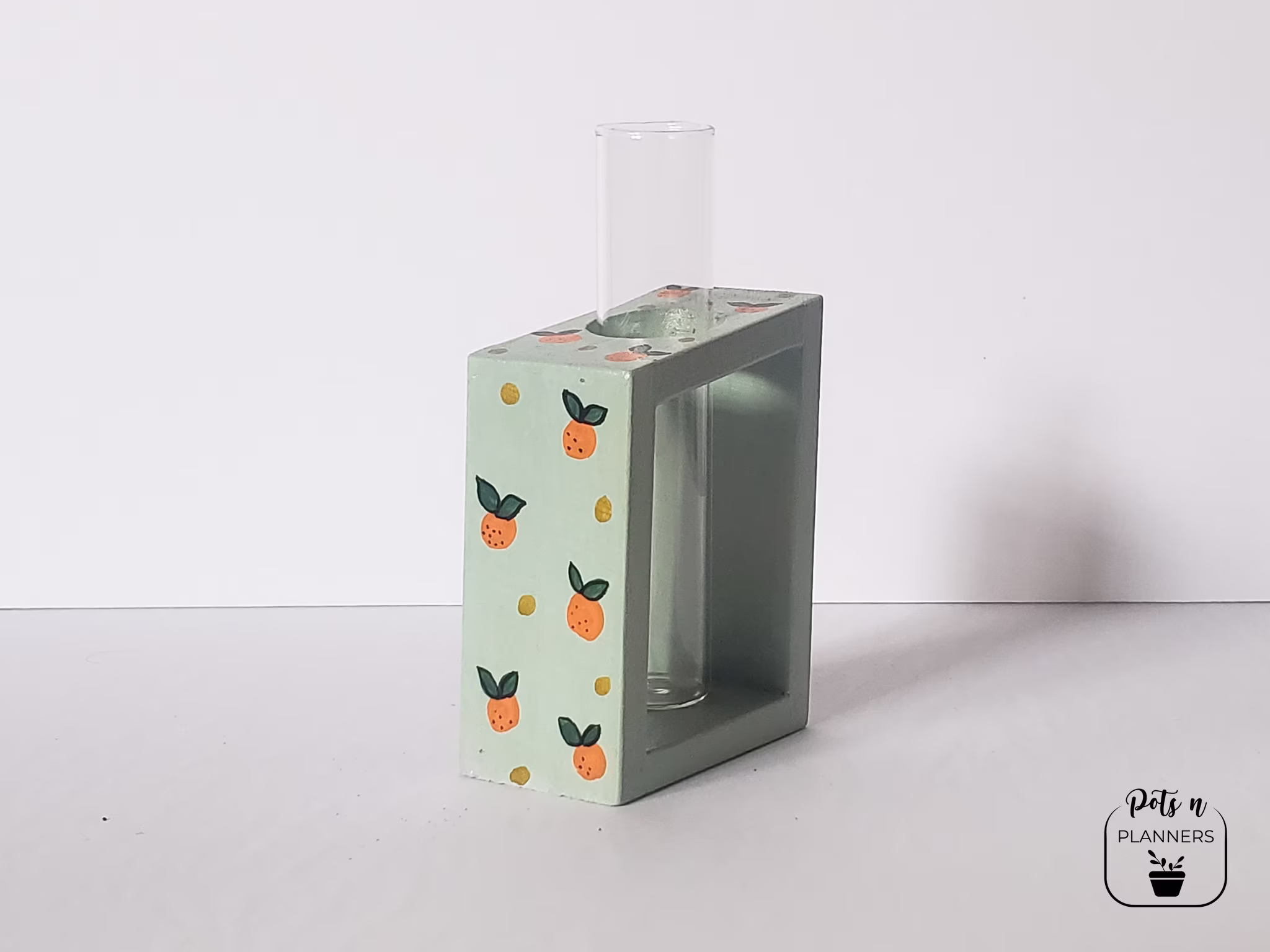 Propagation Station | Turquoise Block Test Tube Vase Glass