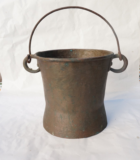 Antique Copper Bucket 18Th