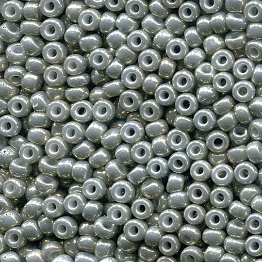 Miyuki Seed Beads 6/0 6-1865 20Grams Galvanized Gray Luster Glass Beads, Size 6 Bead, Japanese Round Bead