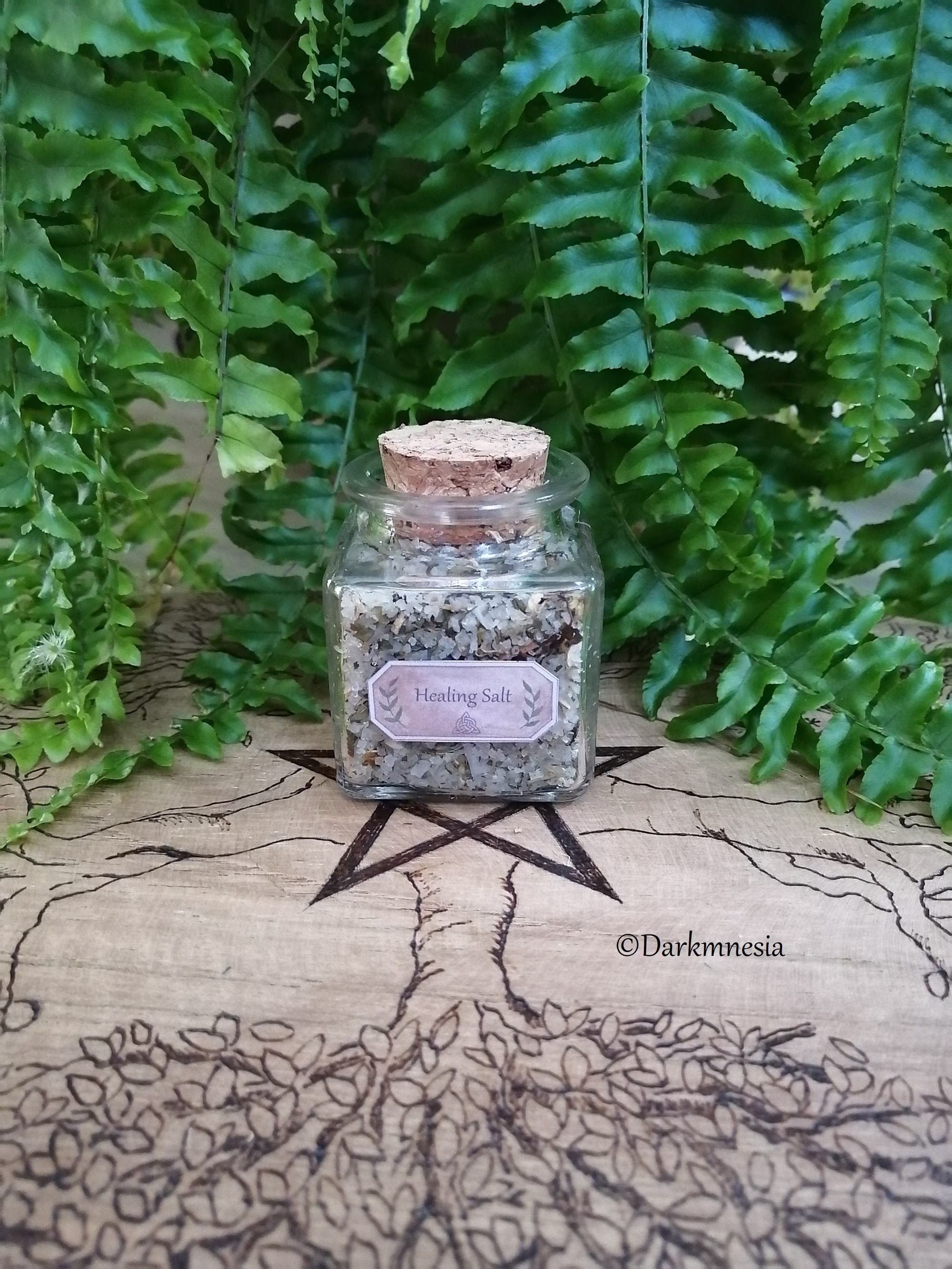 Healing Salt, Altar, Wicca, Wiccan, Witchy, Esoteric, Witchcraft, Spell, Ritual, Pagan, Herbs