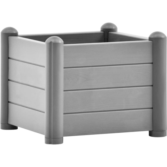 Vidaxl - Garden Raised Bed pp Stone Grey 43x43x35 cm Grey