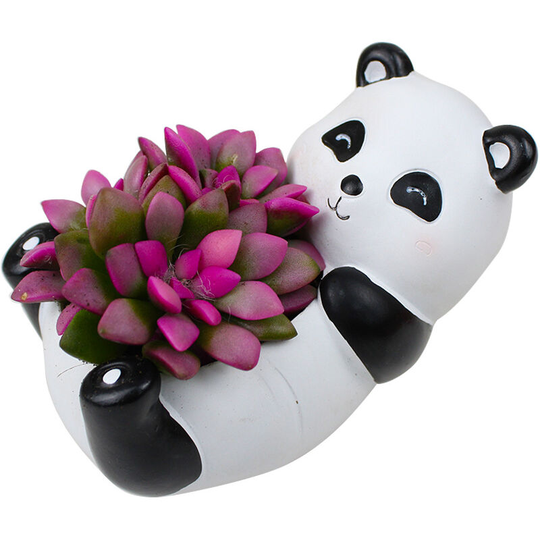 Plant Pots, Cute Animal Shaped Cartoon Succulents Vase Flower Pots, Container, Decoration Planter Pots, Desk Mini Ornament (Panda)