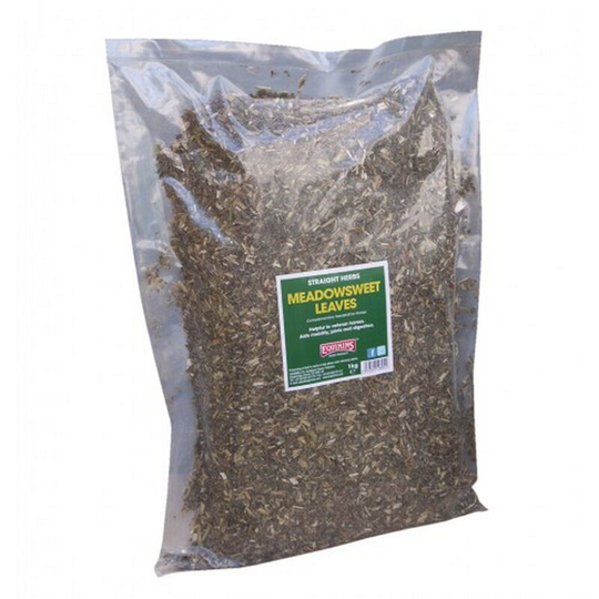 Straight Herbs Meadowsweet Leaves (1kg Bag) (May Vary) - May Vary - Equimins