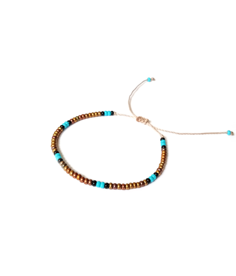 Seed Bead Boho Adjustable Bracelet, Birthday Gift For Him | B7