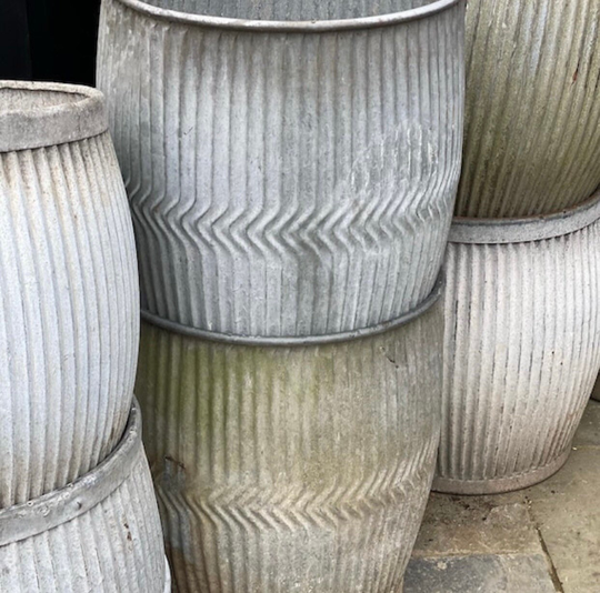 Original Dolly Tub 1930S Galvanised Planter/ Olive Tree Planter/Jumbo Rustic Condition