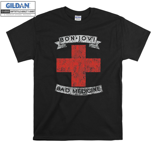 Bon Jovi Bad Medicine Rock Band Vintage Style T Shirt Hoodie Hoody T-Shirt Tshirt S-M-L-xl-xxl-3xl-4xl-5xl Oversized Men Women Unisex 6215