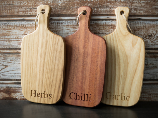 Solid Wood Mini Chopping Board Serving Oak Ash Mahogany