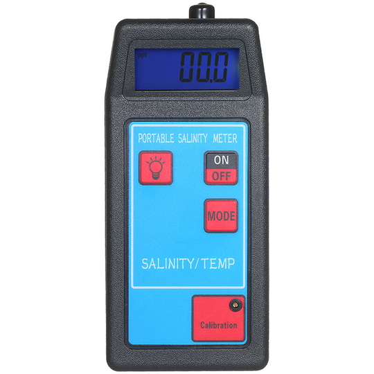 Superseller - 2 in 1 Salinity Meter Temperature Meter atc Salinometer Salt Gauge Salty Brine Meter Seawater Salinity Refractometer Food Salinity