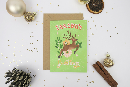 Season's Greetings Christmas Card