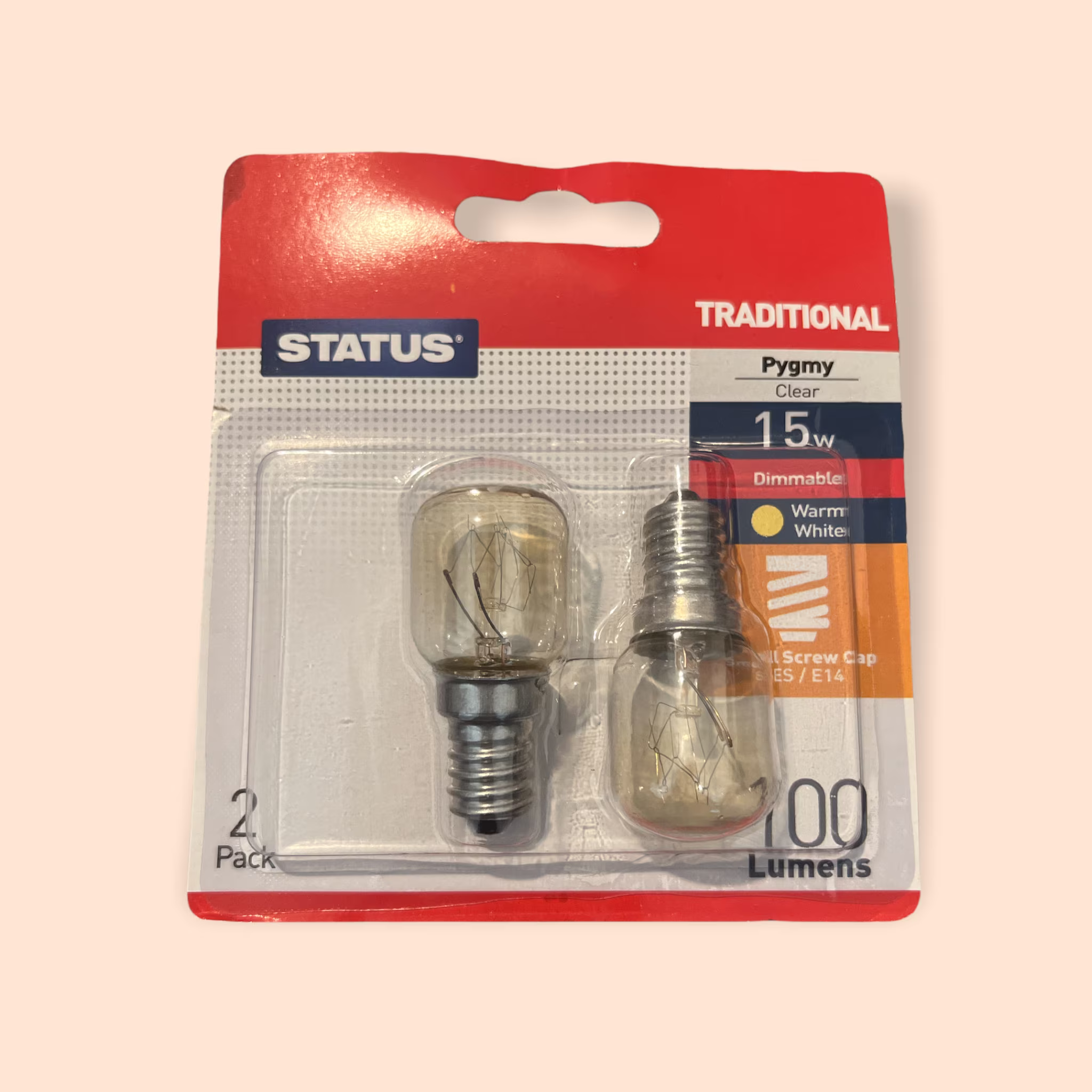 Traditional Bulb 15W Suitable To Himalayan Salt Lamp 2 On Pack