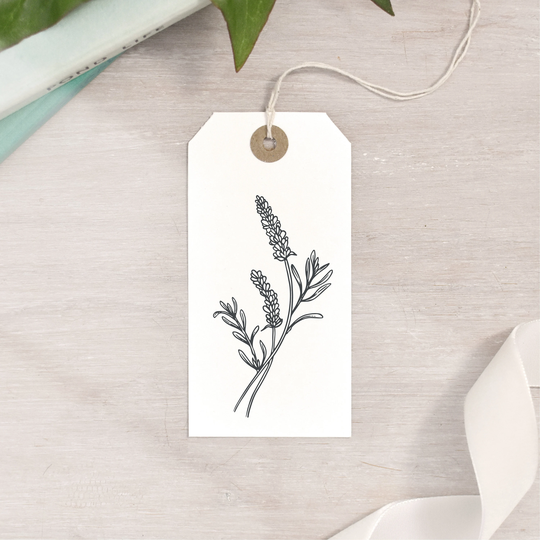 Curved Lavender Stamp | 3 Sizes