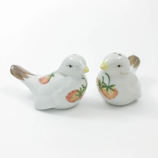 Vintage Bird Salt & Pepper Shakers, S&p, Lover Gifts, Gift, Lover, Birds, Strawberry