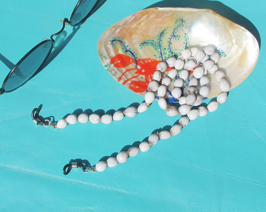 Seed Pearl Glasses Chain, Job's Tear, Aesthetic, Unique, Coastal, Cute, Ethnic, Student, Teacher, Travel, Holiday, Grandma, Nurse, Fall, Summer