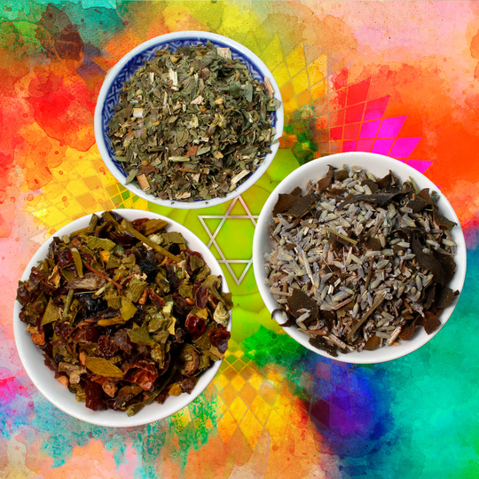 Chakra Blends - Herbal Spell Mix Herb Organic Natural Vegan Pagan Wicca Wiccan Potion Ritual Magic Magick Energy Tea