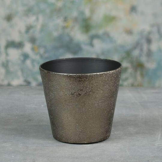 Bronze Mayfair Long Tom Planter | Medium Metal Planter - Fast & Free UK Delivery