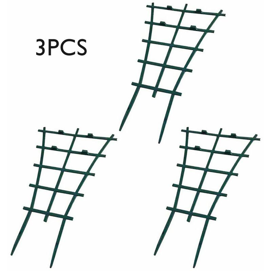 Garden Trellis Plastics Superimposed Climbing Plants Support for Garden Plant Flower Vegetable,,3pcs