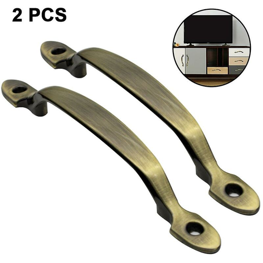 Sun Flowergb - 2pcs 158mm Pulls Metal Door Handle Kitchen Cabinet Furniture Wardrobe Medicine Handle In Door Hardware Green Bronze