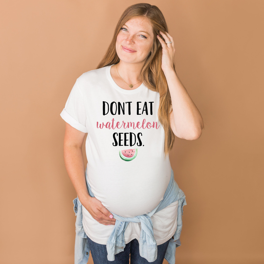 Don't Eat Watermelon Seeds Shirt, Cute Pregnancy Announcement, Baby Shower Gift, Seeds, Funny Shirt