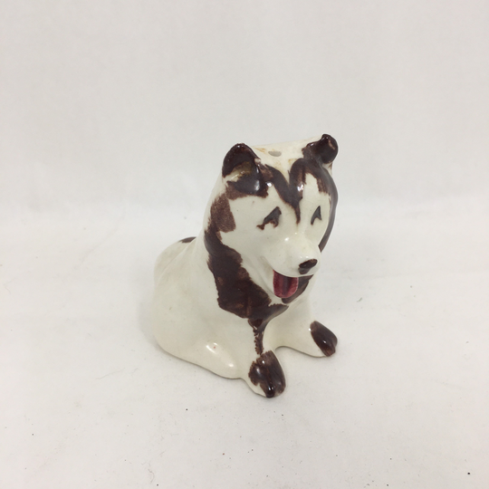 Siberian Husky Dog Figurine Salt Shaker Alaska Souvenir