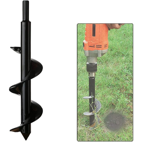 Osqi - Garden Drill Digger, Soil Cultivator Drill Bit, Hex Shank Rust-Proof Steel, Flower Bulb Planters Auger for Digging Holes Deep Cultivating, diy