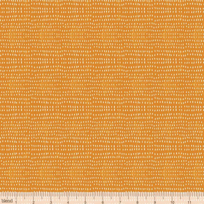 Seeds Fabric, Tangerine, Orange, Blender Blend Fabrics, Cori Dantini, 100% Quilting Cotton Fabric