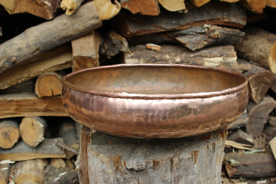 Copper Flowerpot Vase Holder Container Handmade