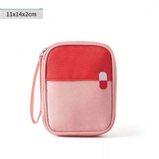 Medicine Kit Waterproof Large Capacity Medical Emergency Bag, First Aid Medicine Kit Empty Medical Box, (pink trumpet) - Thsinde