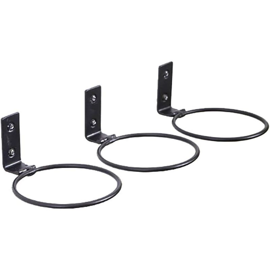 Einemgeld - 3 Pcs Folding Wall Mounted Flower Pot Holder Ring, Metal Wall Ring Holder with Screws, Planter Hooks for Holding Flower Pots (4 Inches)