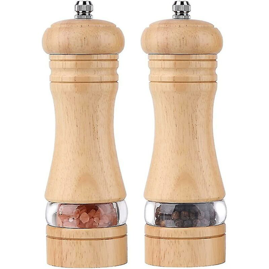 Salt And Pepper Mill Electric Set, Battery-operated Spice Mill Set With Led Light Ceramic