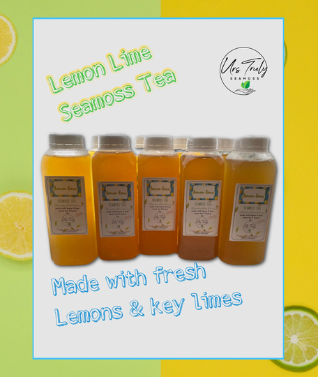 Sea Moss Tea - 4 Flavors Very Berry, Just Peachy, Ginger, Lemon Lime