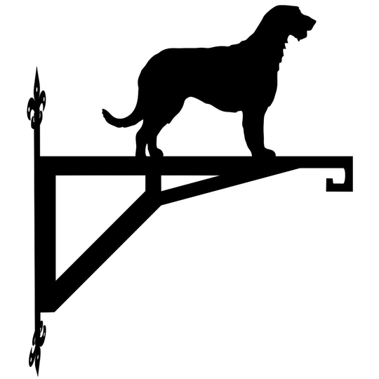 Irish Wolfhound Modern Contemporary Hanging Bracket
