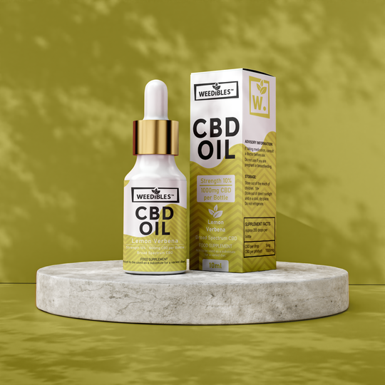 Weedibles Lemon Verbana CBD 1000mg 10% Oil