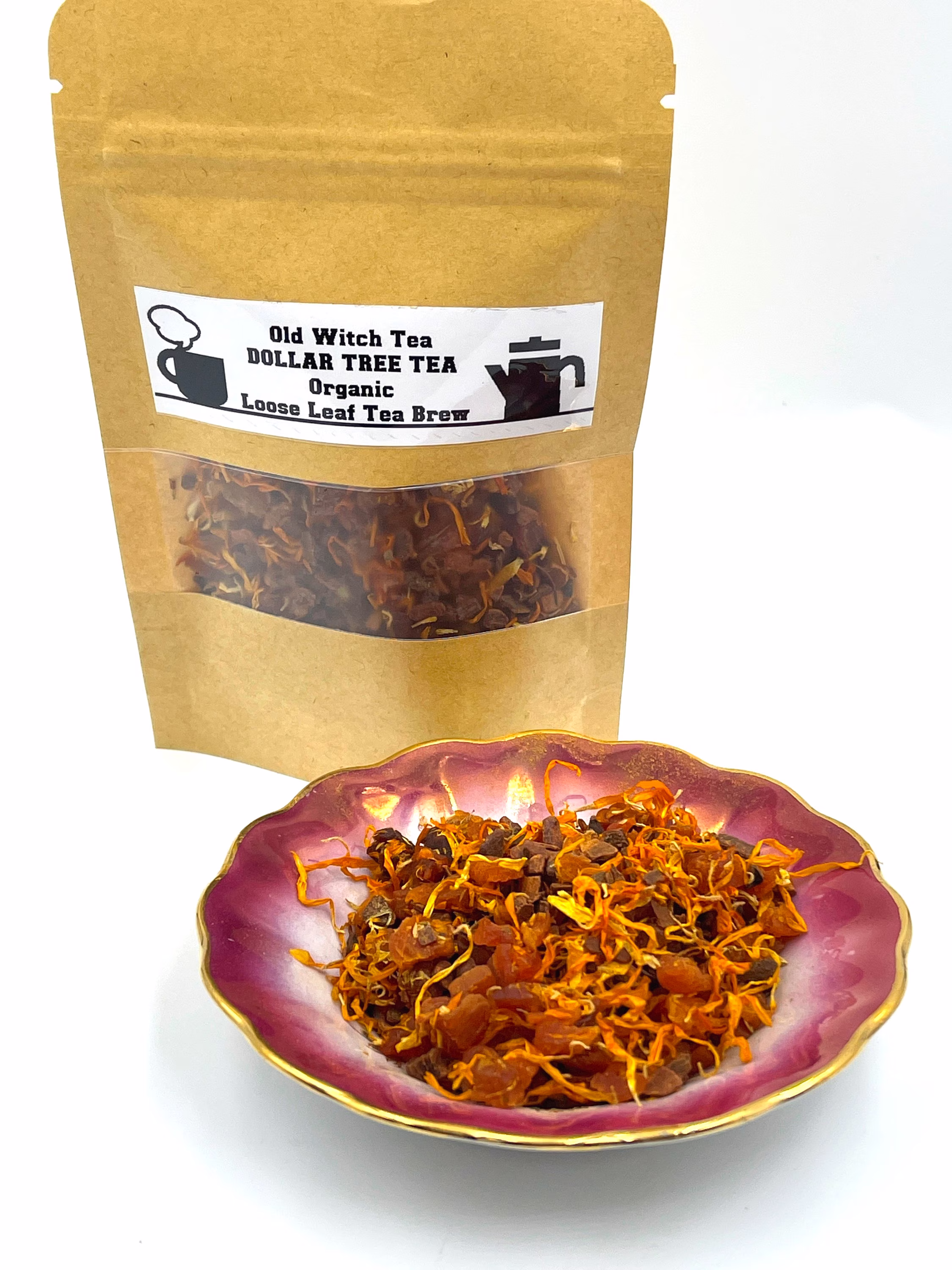 Dollar Tree Organic Premium Herbal Loose Leaf Tea & Peridot Essence Ritual/Abundance/ Prosperity/ Money/ Financial Stability