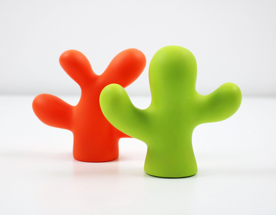 1990S Italian Memphis Inspired Salt & Pepper Set. Coral N' Cactus By Vice Versa Italy. Please Read Description