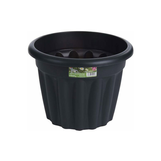 Viss - Vista 33cm Round Plant Pot Graphite
