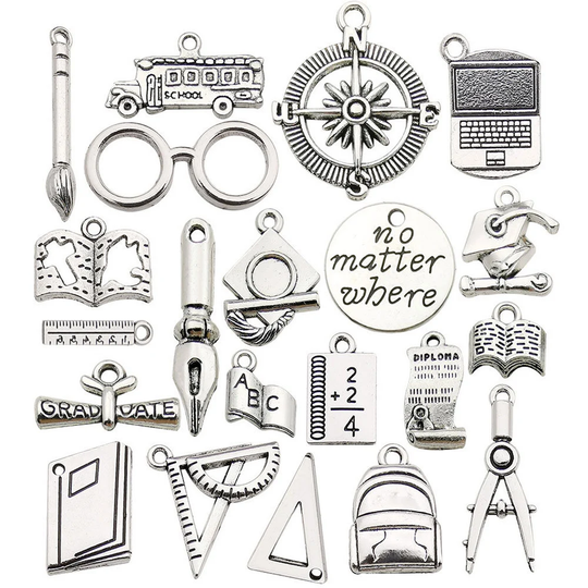 10Pcs Graduation Charm Season Charms Collection Cheerleading Gifts, Cheer, Dance, Gift, Basketball, Graduate