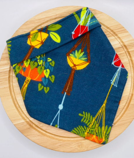 Dog Bandana, Herb Garden Succulent Snap On Pet Accessories, Plant Flower Scarf, Neck Wear